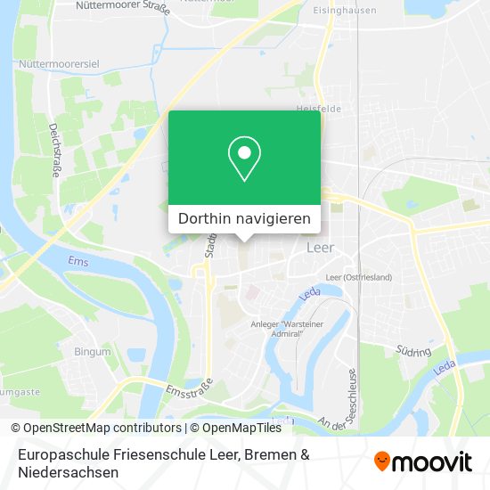 Europaschule Friesenschule Leer Karte