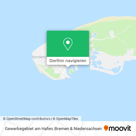 Gewerbegebiet am Hafen Karte