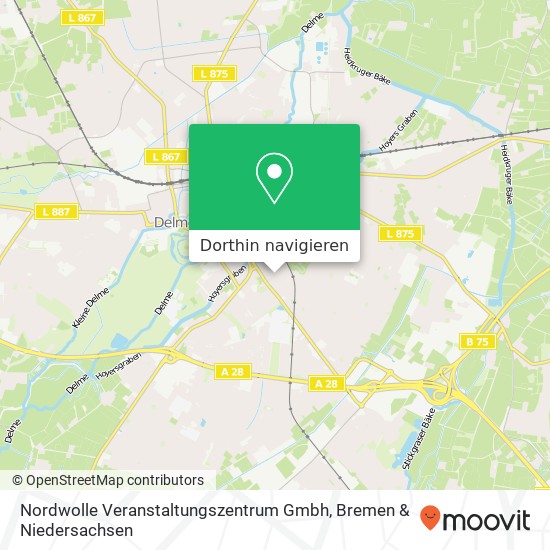 Nordwolle Veranstaltungszentrum Gmbh Karte