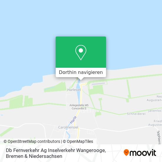 Db Fernverkehr Ag Inselverkehr Wangerooge Karte