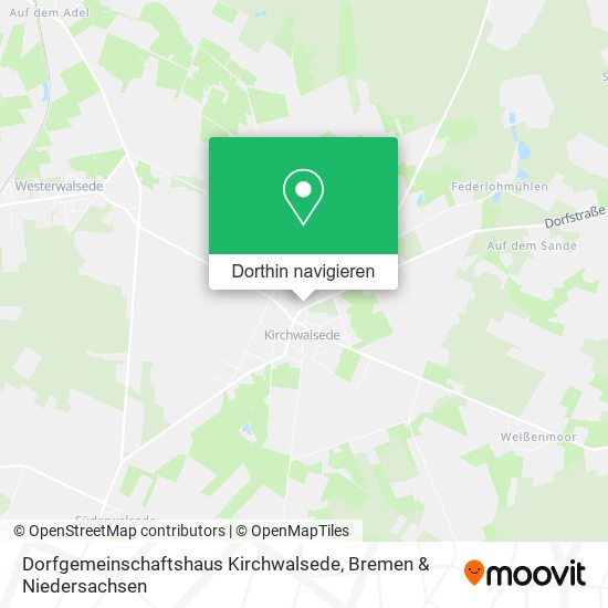Dorfgemeinschaftshaus Kirchwalsede Karte