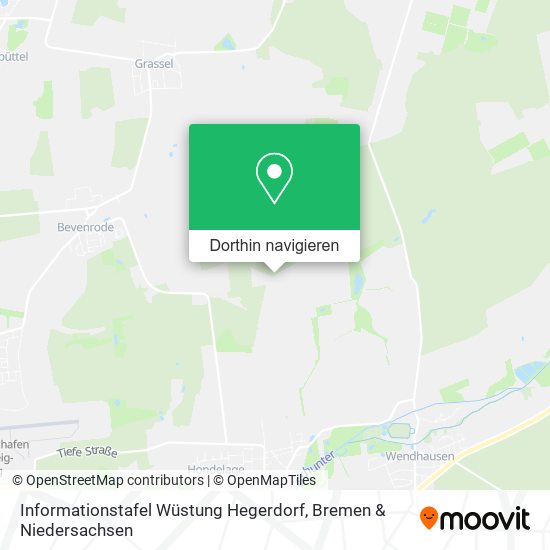 Informationstafel Wüstung Hegerdorf Karte