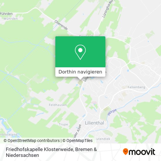 Friedhofskapelle Klosterweide Karte
