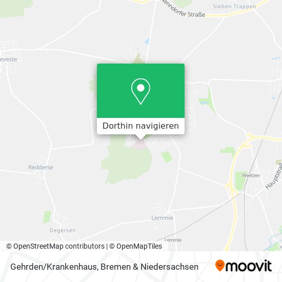Gehrden/Krankenhaus Karte
