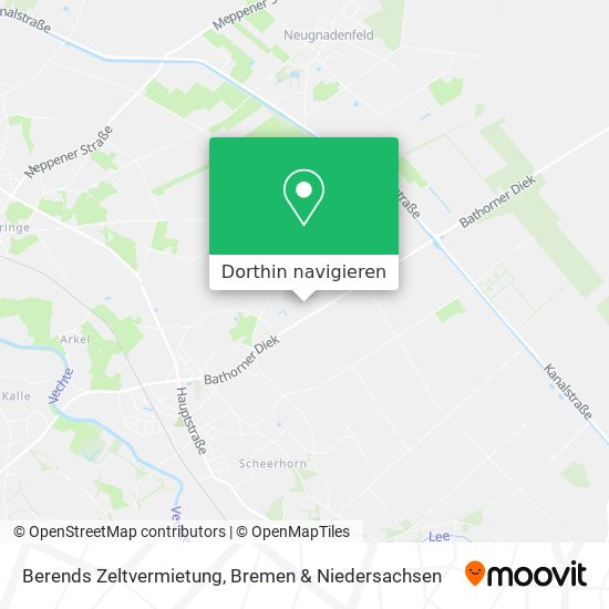 Berends Zeltvermietung Karte