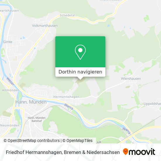Friedhof Hermannshagen Karte
