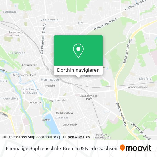 Ehemalige Sophienschule Karte