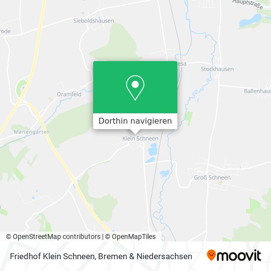 Friedhof Klein Schneen Karte