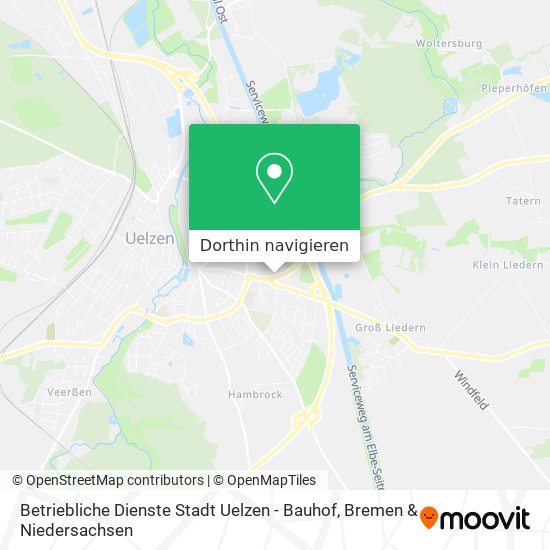 Betriebliche Dienste Stadt Uelzen - Bauhof Karte