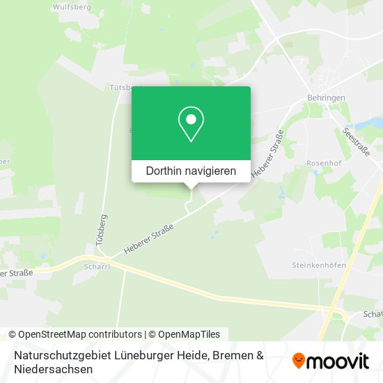 Naturschutzgebiet Lüneburger Heide Karte
