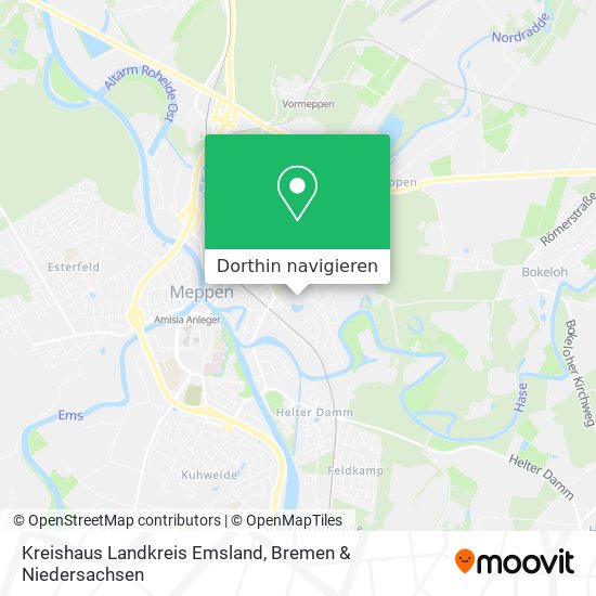 Kreishaus Landkreis Emsland Karte