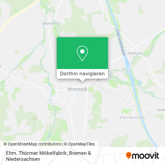 Ehm. Thörmer Möbelfabrik Karte