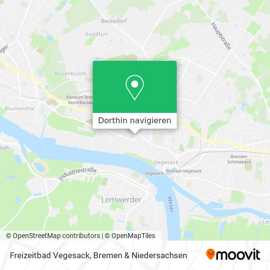 Freizeitbad Vegesack Karte