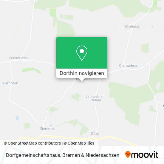 Dorfgemeinschaftshaus Karte