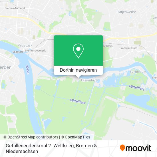 Gefallenendenkmal 2. Weltkrieg Karte