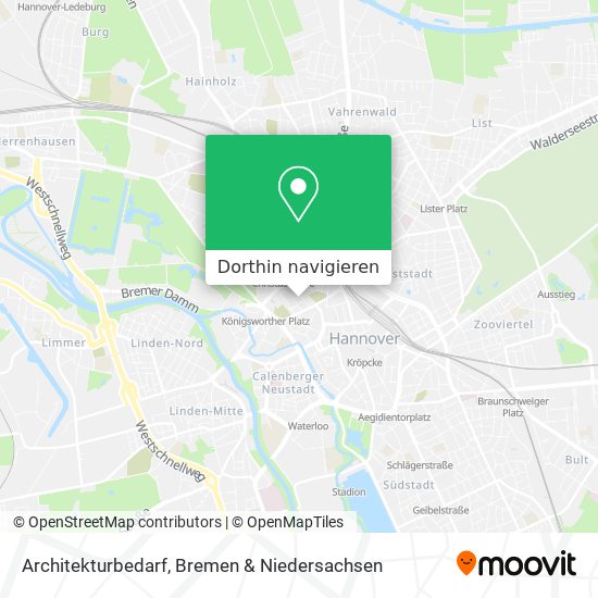 Architekturbedarf Karte