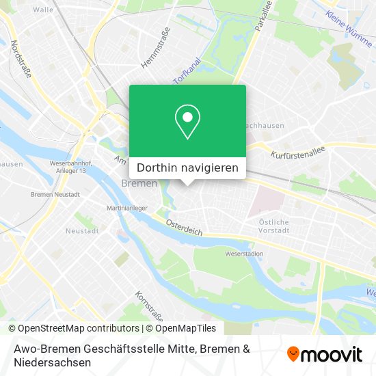 Awo-Bremen Geschäftsstelle Mitte Karte