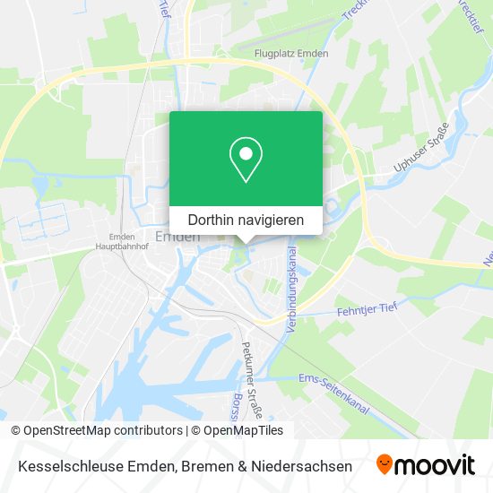 Kesselschleuse Emden Karte