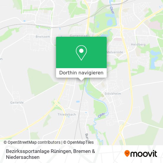 Bezirkssportanlage Rüningen Karte