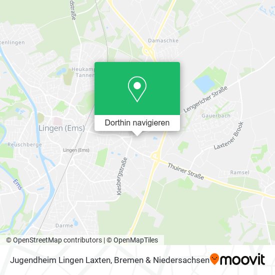 Jugendheim Lingen Laxten Karte