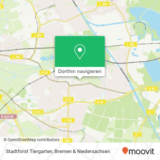 Stadtforst Tiergarten Karte