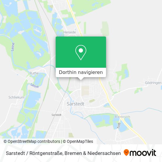 Sarstedt / Röntgenstraße Karte