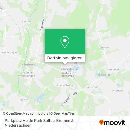 Parkplatz Heide Park Soltau Karte