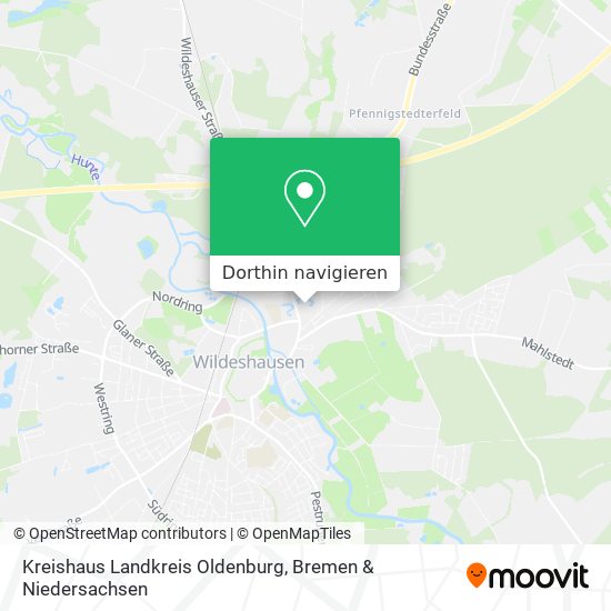 Kreishaus Landkreis Oldenburg Karte