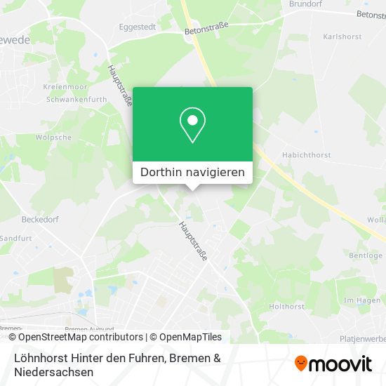 Löhnhorst Hinter den Fuhren Karte