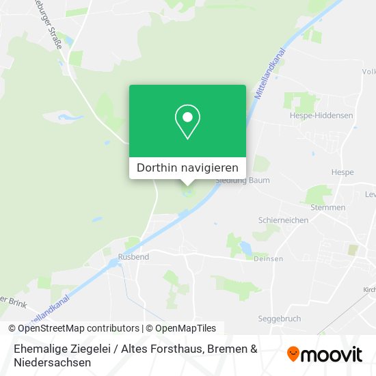 Ehemalige Ziegelei / Altes Forsthaus Karte