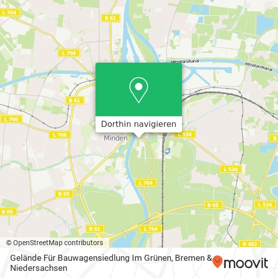 Gelände Für Bauwagensiedlung Im Grünen Karte