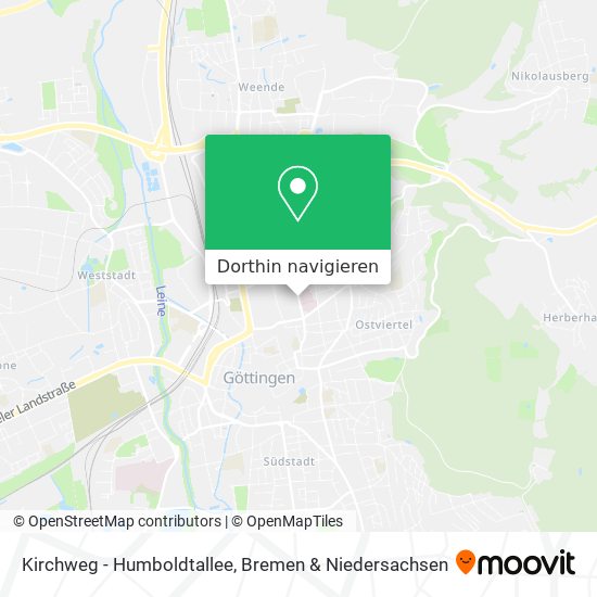 Kirchweg - Humboldtallee Karte