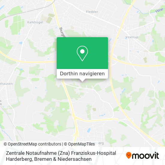 Zentrale Notaufnahme (Zna) Franziskus-Hospital Harderberg Karte