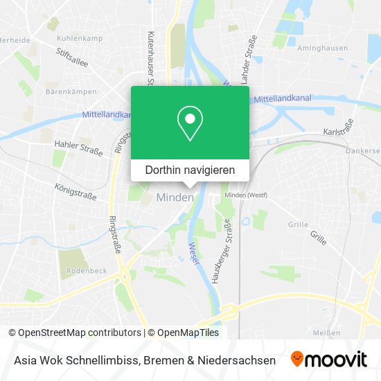 Asia Wok Schnellimbiss Karte