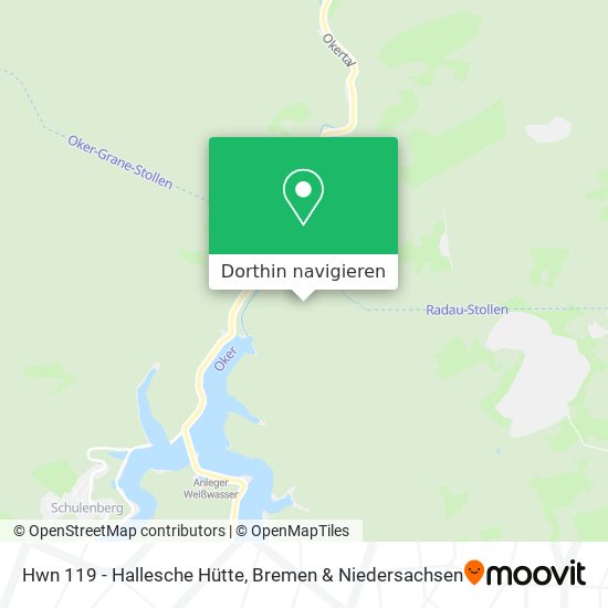 Hwn 119 - Hallesche Hütte Karte
