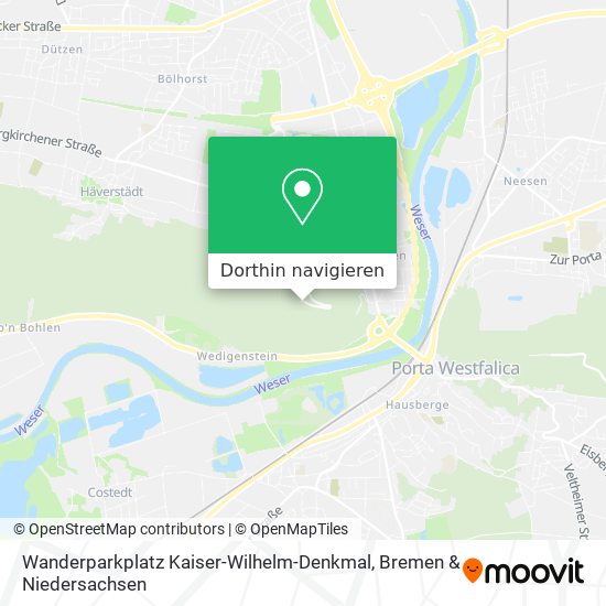 Wanderparkplatz Kaiser-Wilhelm-Denkmal Karte