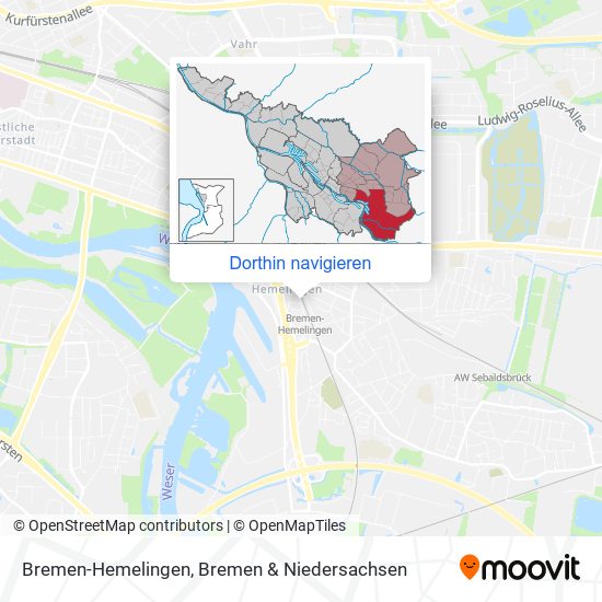Bremen-Hemelingen Karte