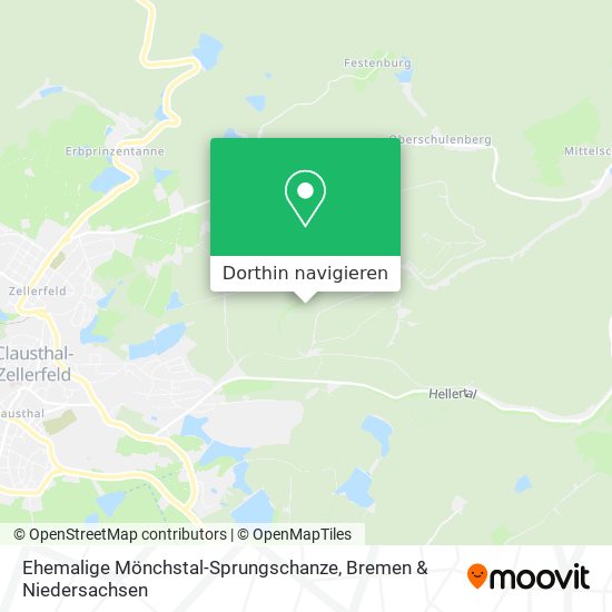 Ehemalige Mönchstal-Sprungschanze Karte