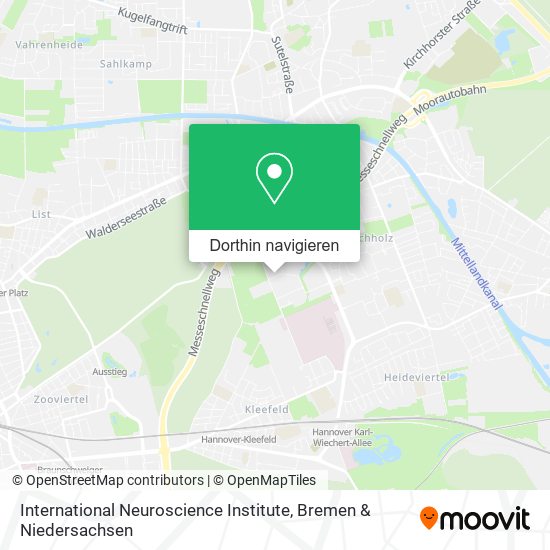 International Neuroscience Institute Karte