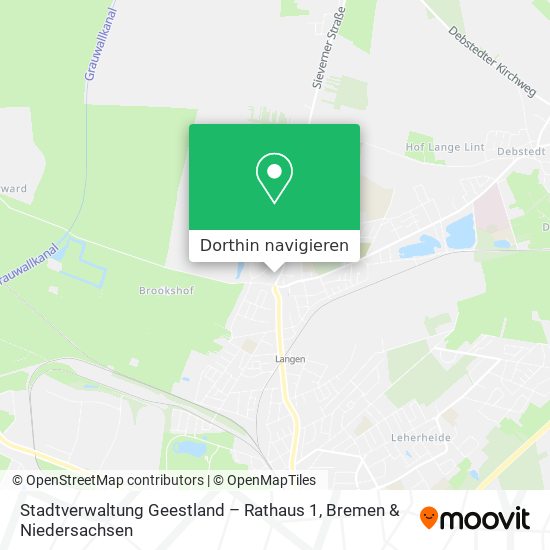 Stadtverwaltung Geestland – Rathaus 1 Karte