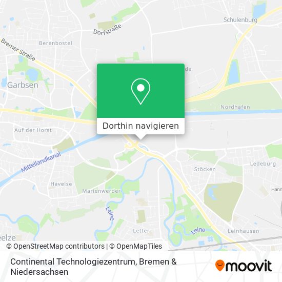 Continental Technologiezentrum Karte