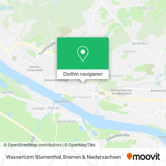 Wasserturm Blumenthal Karte