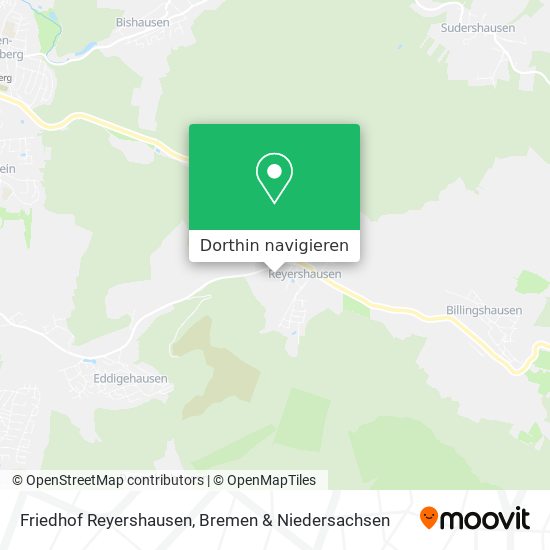 Friedhof Reyershausen Karte