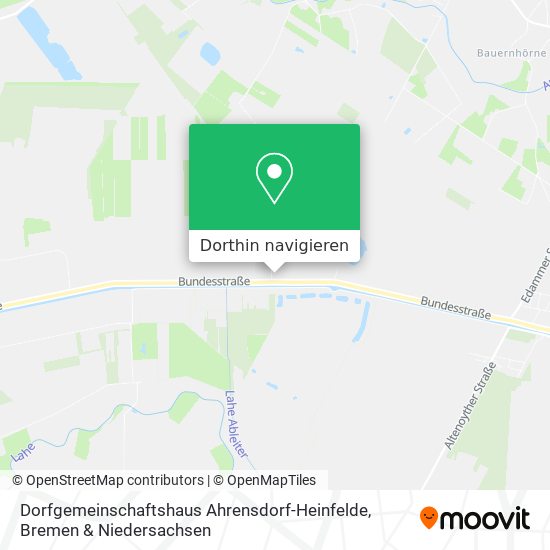 Dorfgemeinschaftshaus Ahrensdorf-Heinfelde Karte