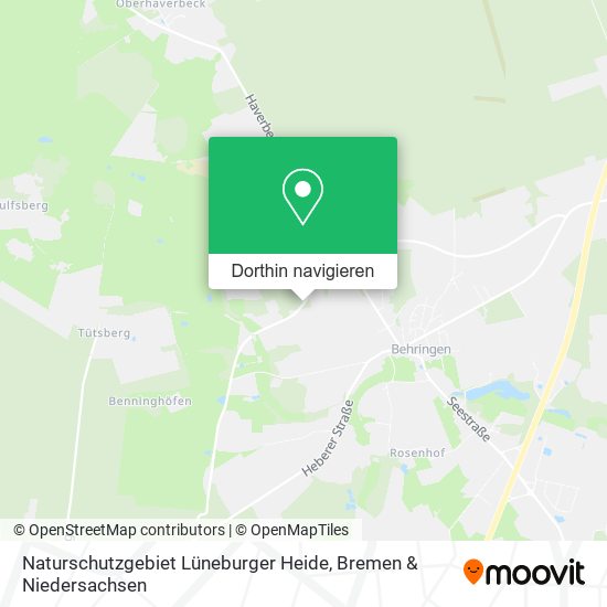 Naturschutzgebiet Lüneburger Heide Karte