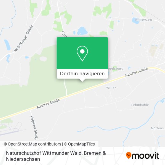 Naturschutzhof Wittmunder Wald Karte