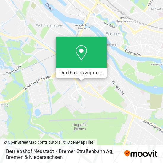 Betriebshof Neustadt / Bremer Straßenbahn Ag Karte