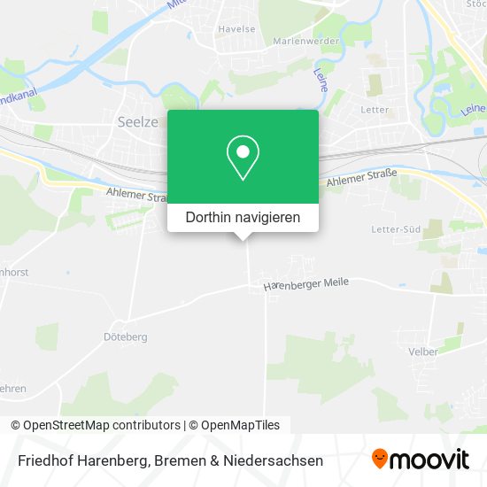 Friedhof Harenberg Karte