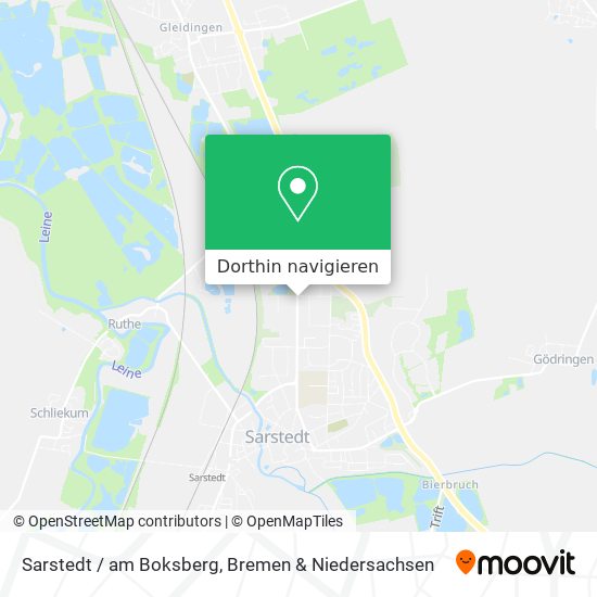 Sarstedt / am Boksberg Karte