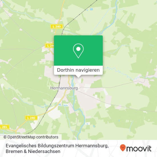 Evangelisches Bildungszentrum Hermannsburg Karte